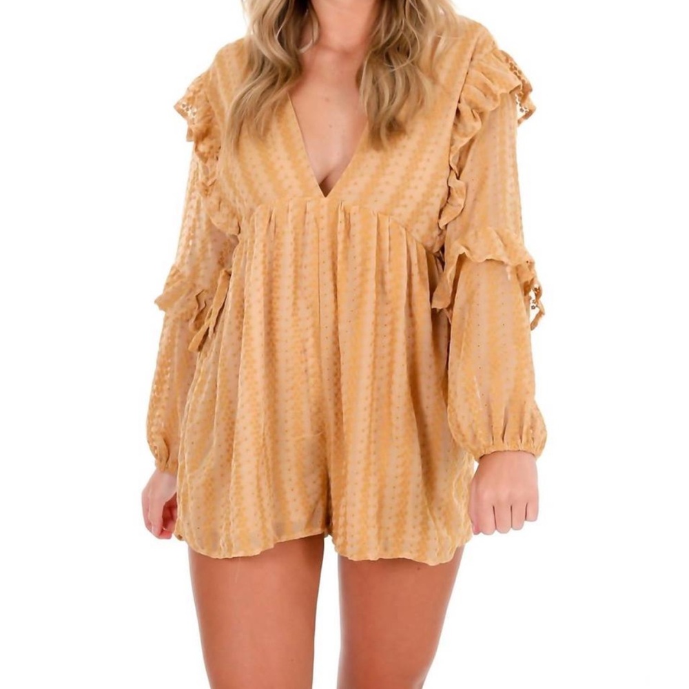 Storia Meant to Be Romper in Amber Size Small